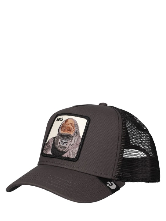 Goorin Bros: The Primal Boss trucker hat w/patch - Grey/Multi - women_1 | Luisa Via Roma