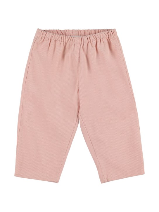Bonpoint: Dandy cotton pants - Pink - kids-boys_0 | Luisa Via Roma