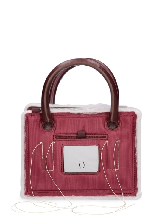 Dentro: Mini Otto top handle bag - Moiree Bordeaux - women_0 | Luisa Via Roma
