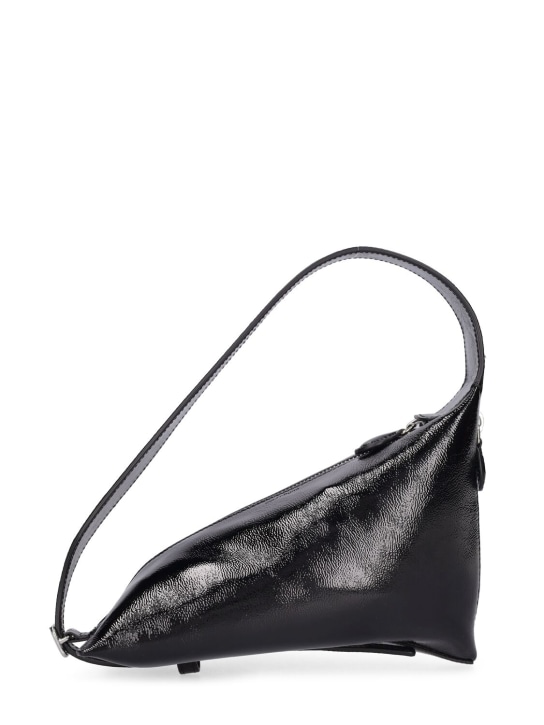 Courreges: The One patent leather shoulder bag - Black - women_0 | Luisa Via Roma