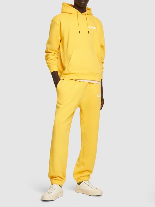 Jacquemus: Le Jogging cotton sweatpants - Yellow - men_1 | Luisa Via Roma