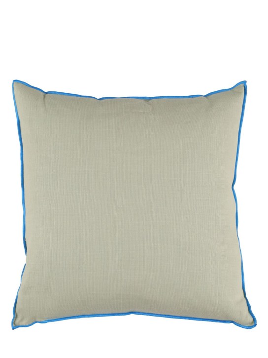 HAY: Outline linen & cotton cushion - Grey - ecraft_0 | Luisa Via Roma
