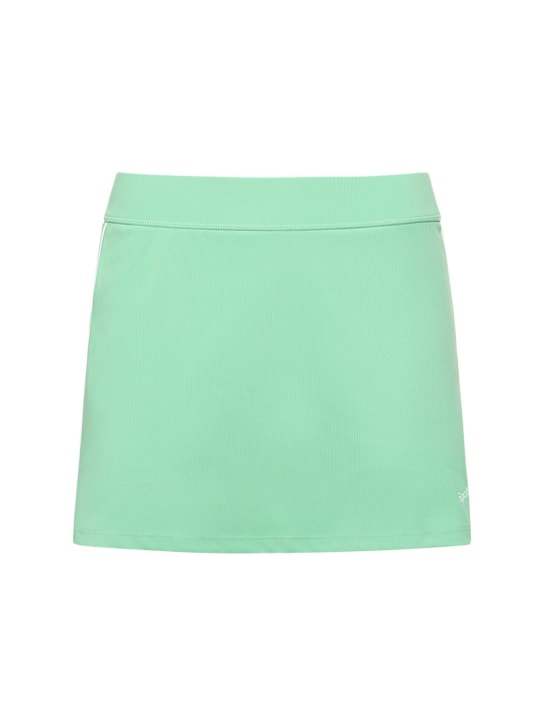 Sporty & Rich: Serif logo high waist court skirt - Green - women_0 | Luisa Via Roma