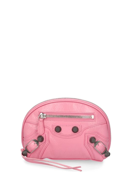 Balenciaga: XS Le Cagole leather makeup bag - Sweet Pink - women_0 | Luisa Via Roma