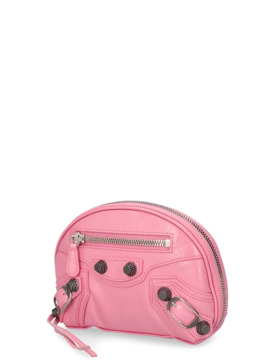 Balenciaga: XS Le Cagole leather makeup bag - Sweet Pink - women_1 | Luisa Via Roma