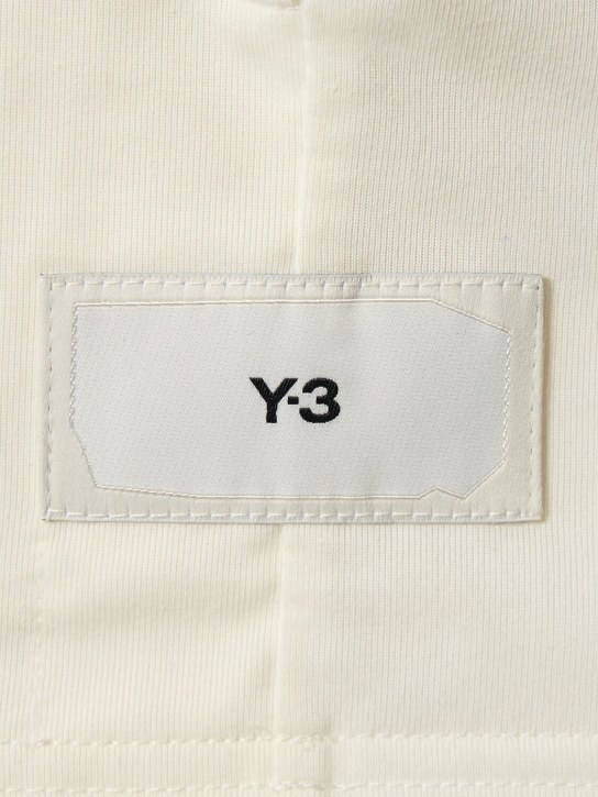 Y-3: Premium cotton short sleeve t-shirt - Owhite - men_1 | Luisa Via Roma