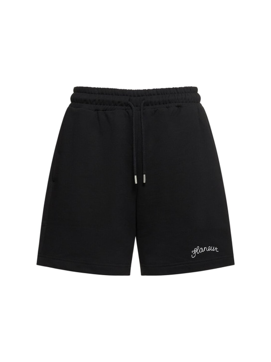 FLÂNEUR: Shorts in cotone - Nero - men_0 | Luisa Via Roma