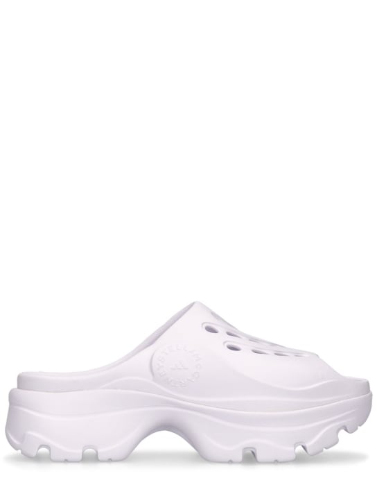 adidas By Stella McCartney: Clog sandals - White - women_0 | Luisa Via Roma