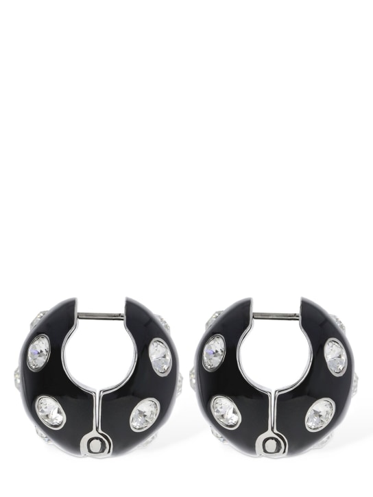 Marc Jacobs: Polka dot crystal earrings - Schwarz/Kristall - women_0 | Luisa Via Roma