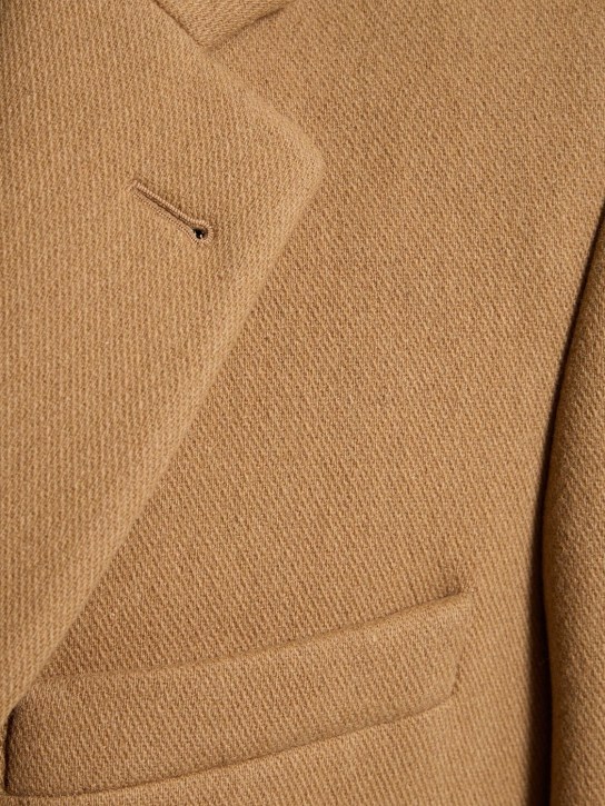 Dries Van Noten: Richards double breasted wool coat - Beige - men_1 | Luisa Via Roma