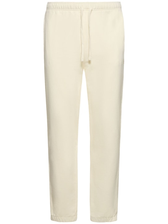 Polo Ralph Lauren: Pantalones de felpa de algodón - Blanco - men_0 | Luisa Via Roma