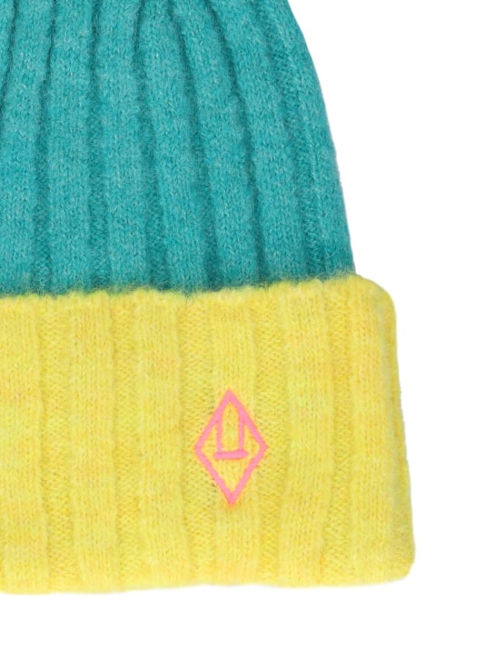 The Animals Observatory: Wool blend knit beanie - Multicolor - kids-girls_1 | Luisa Via Roma