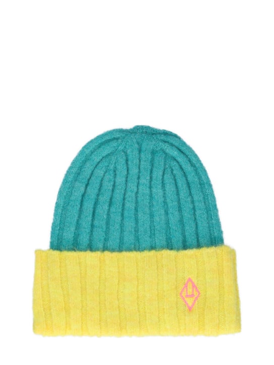 The Animals Observatory: Wool blend knit beanie - Multicolor - kids-girls_0 | Luisa Via Roma