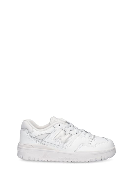 New Balance: 550 Sneakers - White - kids-boys_0 | Luisa Via Roma