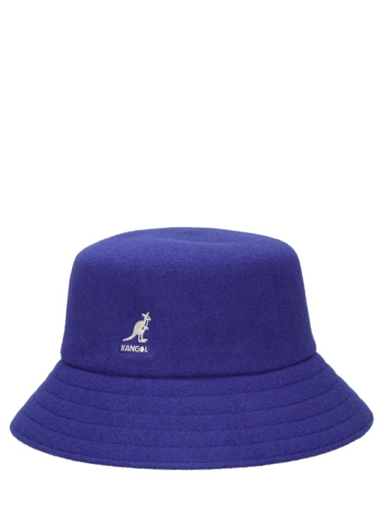 Kangol: Cappello bucket Lahinch in misto lana - Blu - men_1 | Luisa Via Roma