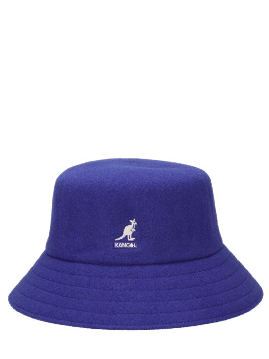 Kangol: Lahinch wool blend bucket hat - Blue - women_0 | Luisa Via Roma