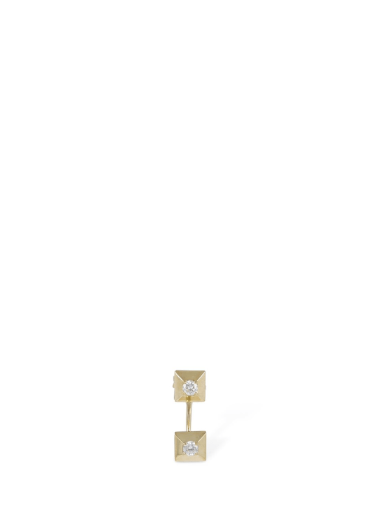 EÉRA: Mono-Ohrring aus 18kt Gold & Diamanten - Gold/Kristall - women_0 | Luisa Via Roma