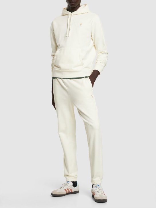 Polo Ralph Lauren: Pantalones de felpa de algodón - Blanco - men_1 | Luisa Via Roma