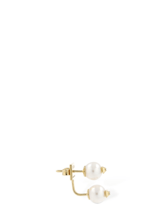 EÉRA: Mono-Ohrring aus 18kt Gold mit Perlen - Perle/Gold - women_1 | Luisa Via Roma
