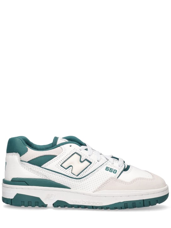 New Balance: Sneakers 550 - Bianco/Verde - men_0 | Luisa Via Roma