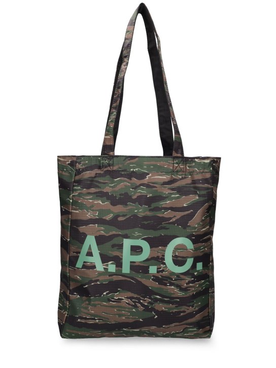 A.P.C.: Lou reversible nylon tote bag - Khaki - women_0 | Luisa Via Roma