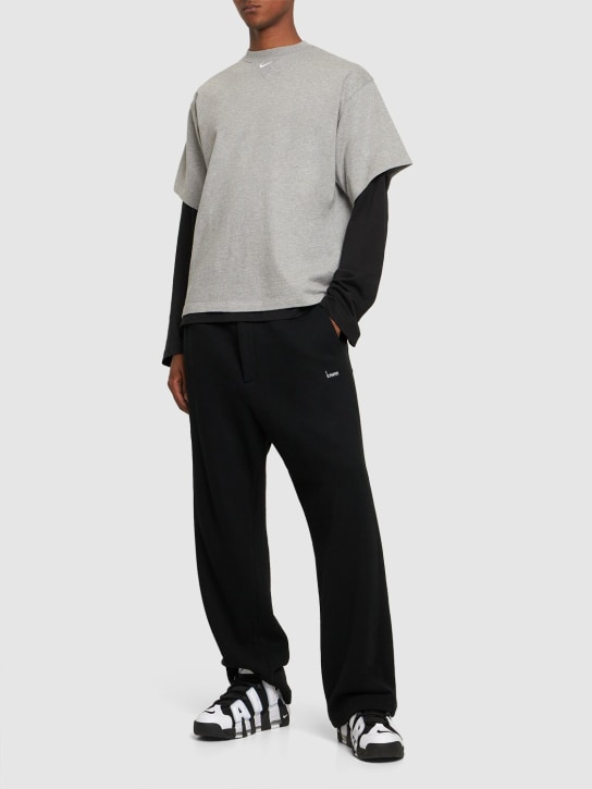 Nike: Camiseta de algodón - Dk Grey Heather - men_1 | Luisa Via Roma