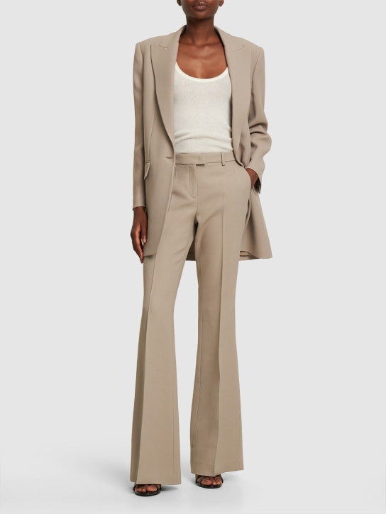 Michael Kors Collection: Blazer Darcy in crepe - Taupe - women_1 | Luisa Via Roma