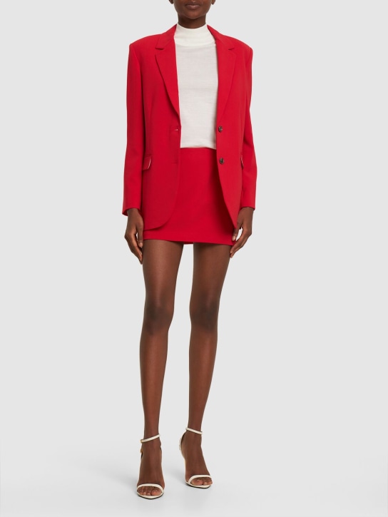 Theory: Slim tailored tech blazer - Red - women_1 | Luisa Via Roma