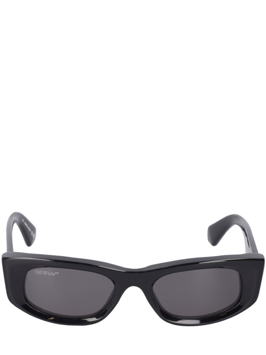 Off-White: Matera acetate sunglasses - Schwarz/Dunkelg - men_0 | Luisa Via Roma