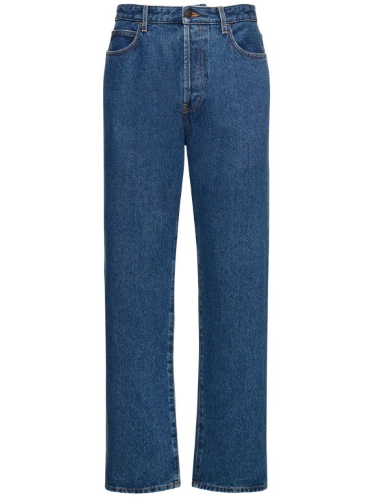 The Row: Morton cotton denim jeans - Indigo - men_0 | Luisa Via Roma
