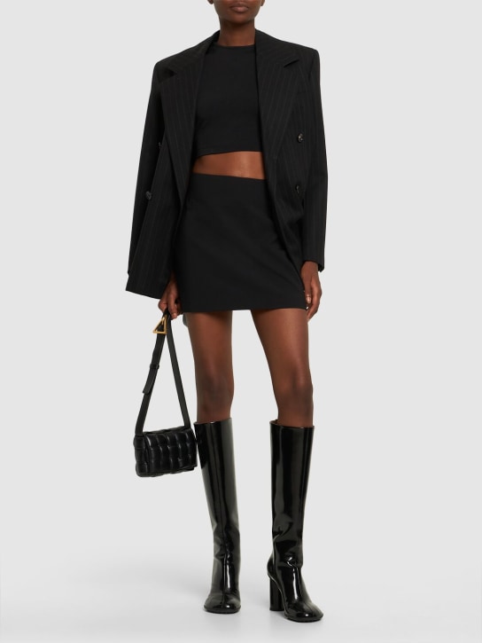 The Andamane: Nerea wool blend mini skirt - Black - women_1 | Luisa Via Roma