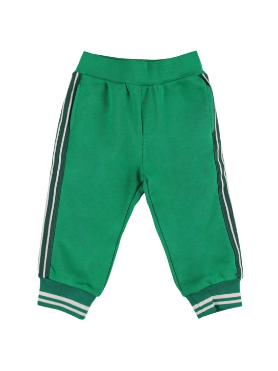 Monnalisa: Pantalones de felpa de algodón - Verde - kids-boys_0 | Luisa Via Roma