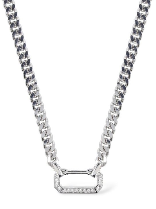 EÉRA: 18k Gold Dimitri long necklace - Silver - women_1 | Luisa Via Roma