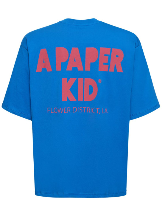 A Paper Kid: T-shirt unisexe en coton - men_0 | Luisa Via Roma