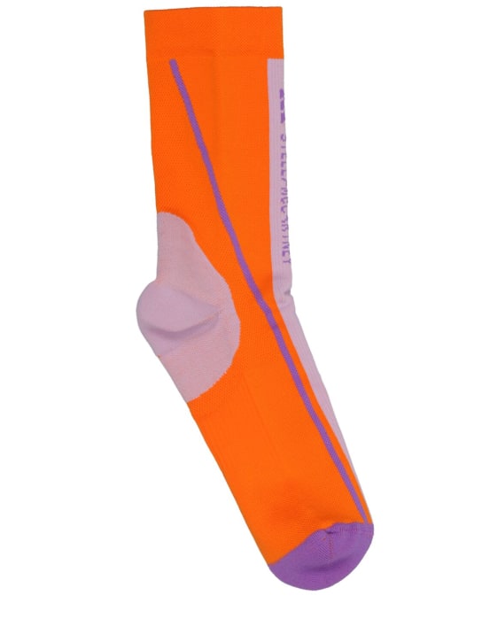 adidas By Stella McCartney: ASMC crew socks - Orange - women_0 | Luisa Via Roma