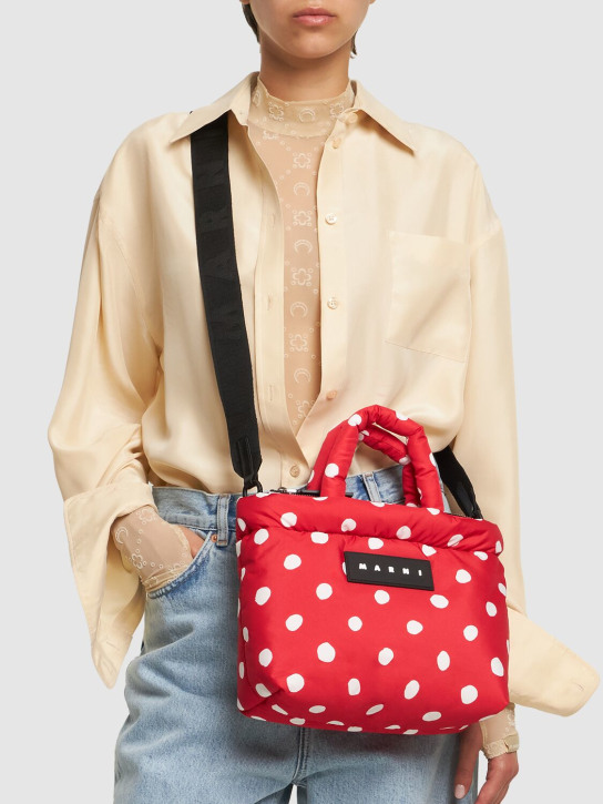 Marni: Ew dots printed tote bag - women_1 | Luisa Via Roma