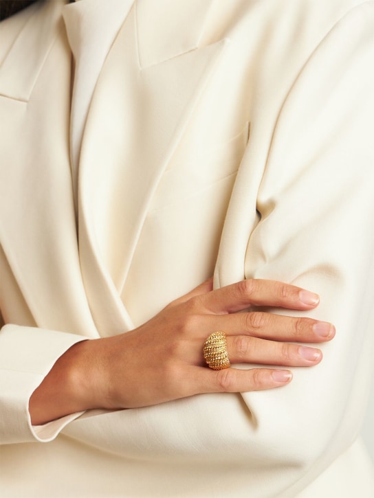 Zimmermann: Twisted Rope dome ring - Gold - women_1 | Luisa Via Roma