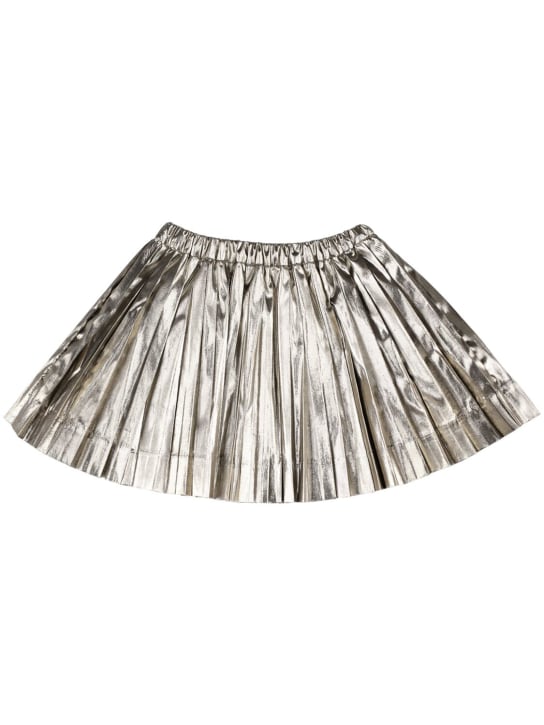 Bonpoint: Beryl pleated skirt - Gold - kids-girls_0 | Luisa Via Roma