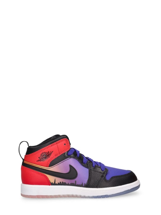 Nike: Sneakers Jordan 1 Mid - Concord/Black - kids-girls_0 | Luisa Via Roma