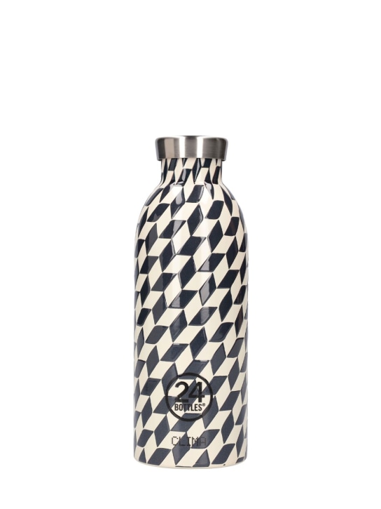 24bottles: 500ml Groovy White Clima bottle - Black/White - ecraft_0 | Luisa Via Roma