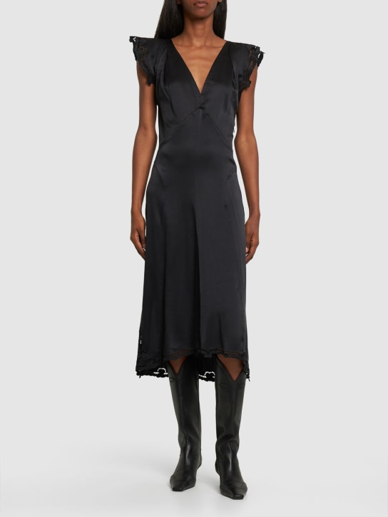 Isabel Marant: Jordina sleeveless silk maxi dress - Black - women_1 | Luisa Via Roma