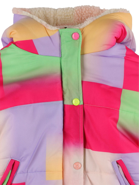 Billieblush: Printed nylon puffer jacket - Multicolor - kids-girls_1 | Luisa Via Roma