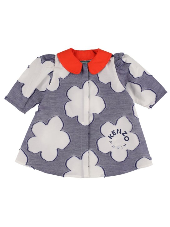 Kenzo Kids: Printed cotton jersey dress - Multicolor - kids-girls_0 | Luisa Via Roma