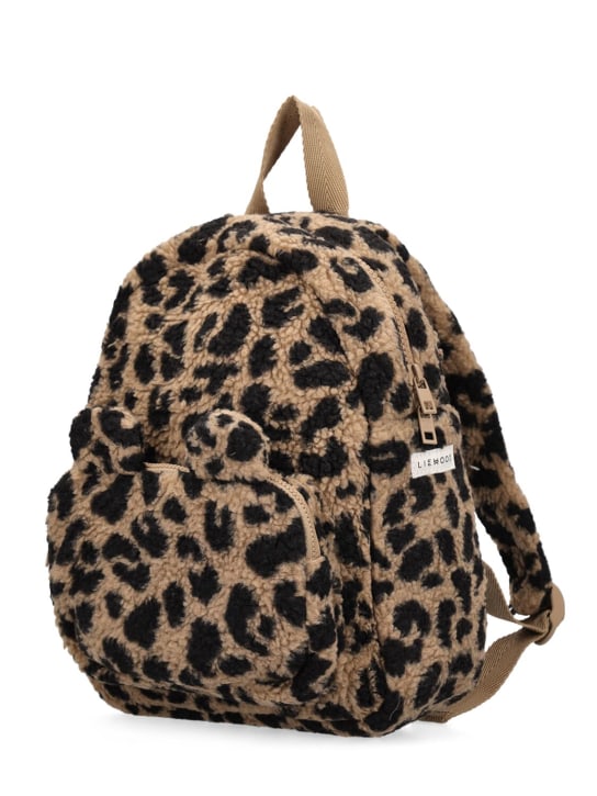 Liewood: Leopard teddy backpack - Brown/Black - kids-girls_1 | Luisa Via Roma