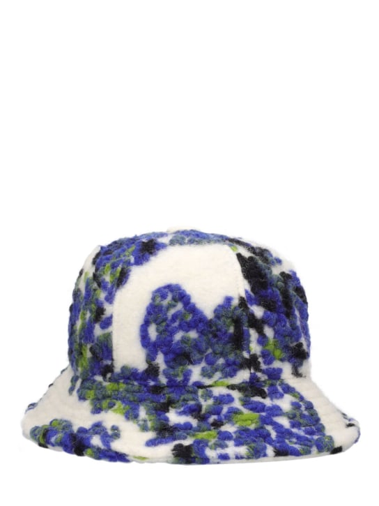 Kangol: Floral wool blend bucket hat - Multicolor - men_0 | Luisa Via Roma