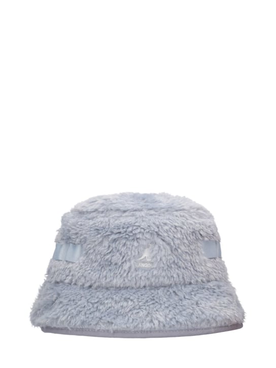 Kangol: Faux shearling utility bucket hat - Hellblau - women_0 | Luisa Via Roma