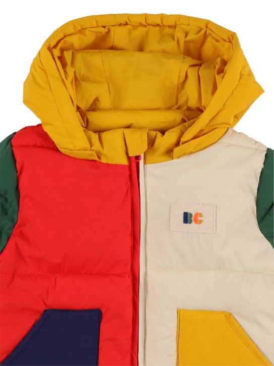 Bobo Choses: Color block nylon puffer jacket - Bunt - kids-boys_1 | Luisa Via Roma