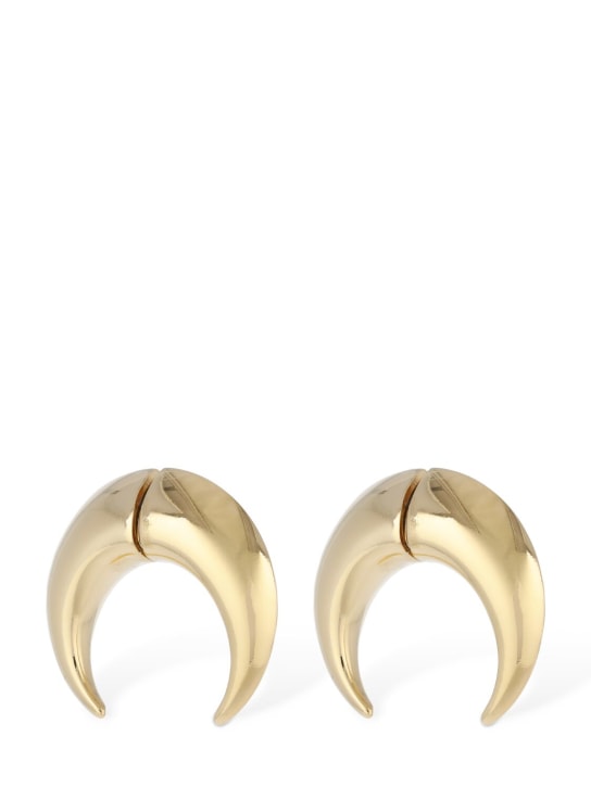 Marine Serre: Chamanic regenerated tin earrings - Gold - women_1 | Luisa Via Roma