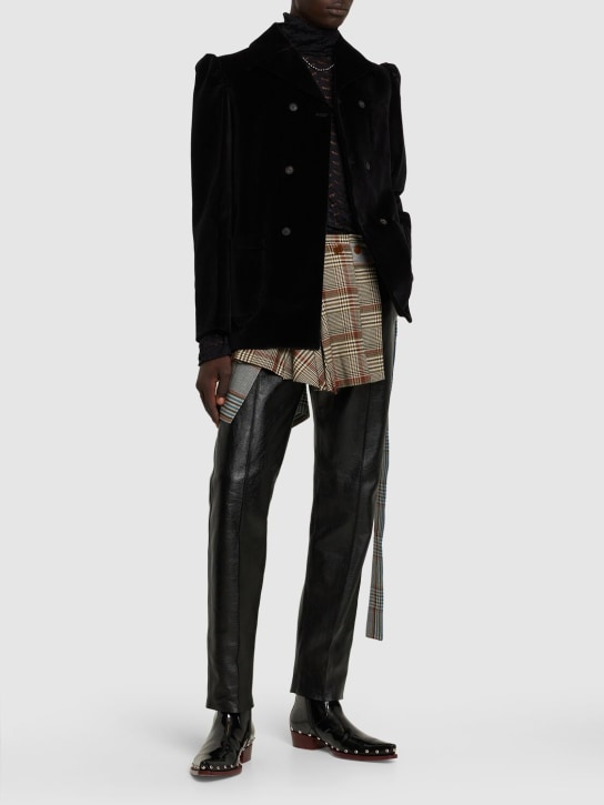 EGONlab: Silk shadow blazer - Black - men_1 | Luisa Via Roma