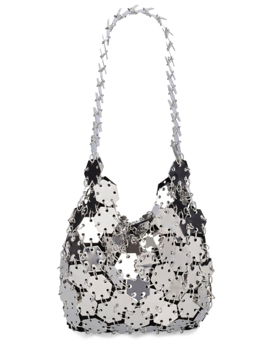 FANNIE SCHIAVONI: Mini metal scale shoulder bag - Silver - women_0 | Luisa Via Roma